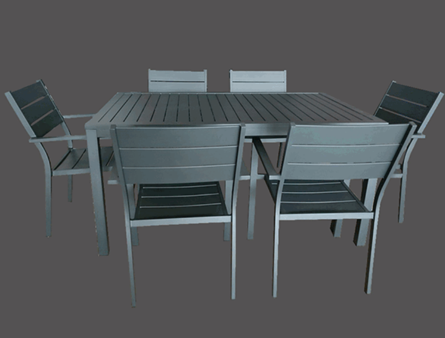 OUTDOOR TABLES OUTDOOR TABLE BLACK ALUMINIUM DWDT2021 21838